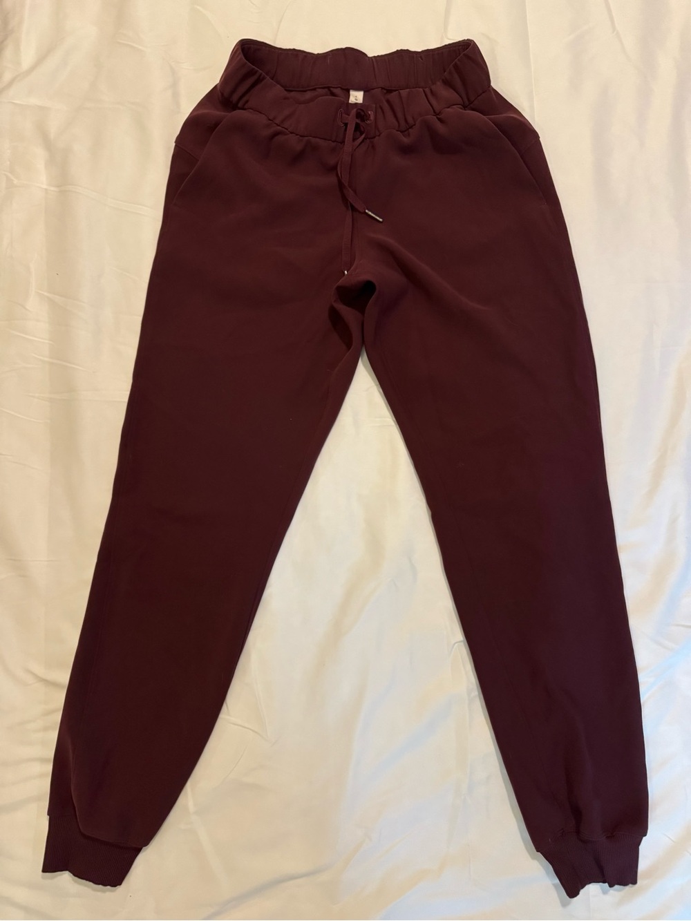 lululemon athletica Women's Maroon Elastic Waist Joggers